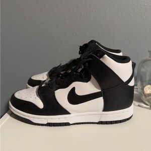 The Nike Women’s Dunk High black and white